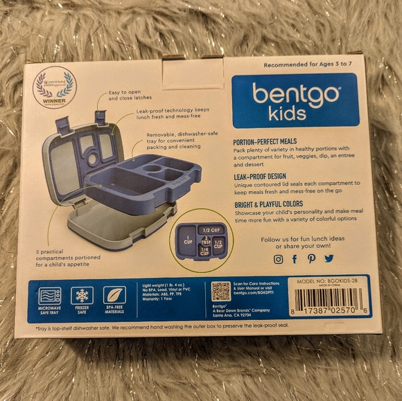 Bentgo Kids Dinosaur Insulated Lunch Bag & Lunch Box NWT - Picture 9 of 10